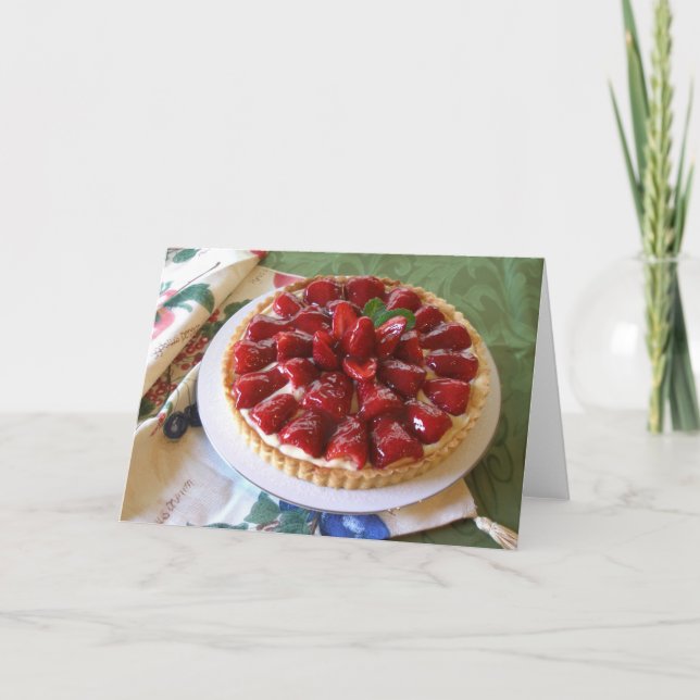 Tarjeta de nota en blanco - tarta Fácil-Ventosa de (Anverso)