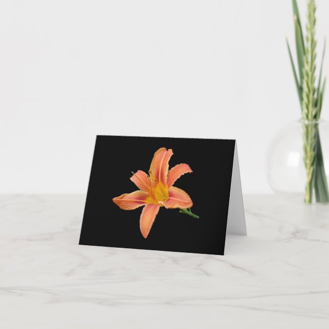 Tarjeta de nota en blanco 'Tiger Lily' (Anverso)