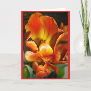 Tarjeta de nota en blanco TULIPS