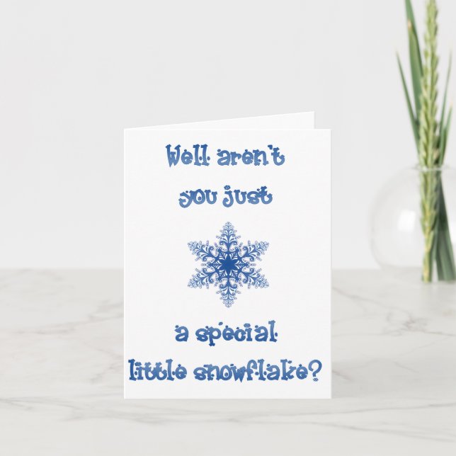 Tarjeta de nota especial para Snowflake (Anverso)