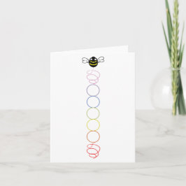 Tarjeta de nota espiral Chakra (interior en blanco