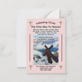 Tarjeta de nota espiritual