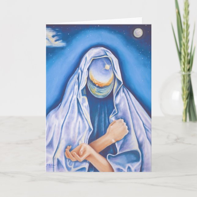Tarjeta de nota espiritual "Madonna del universo" (Anverso)
