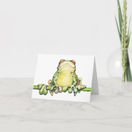 Tarjeta de nota fabulosa de la rana - 5,6" x 4"
