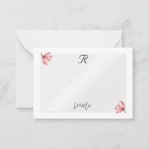 tarjeta de nota fácil rosa rosa rosa plateado exce