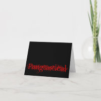 Tarjeta de nota fangtálica