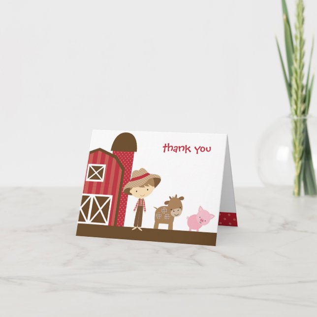 Tarjeta de nota Farm Boy (Anverso)