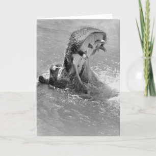 Tarjeta de nota Feed Me Hippo