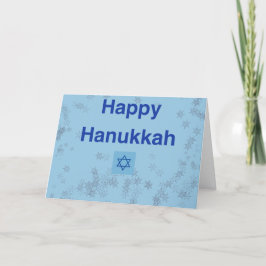 Tarjeta de nota feliz de Hanukkah