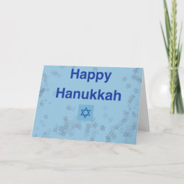 Tarjeta de nota feliz de Hanukkah
