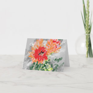 Tarjeta de nota : Flor de Cactus