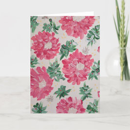 Tarjeta de nota floral Bonanza para navidades