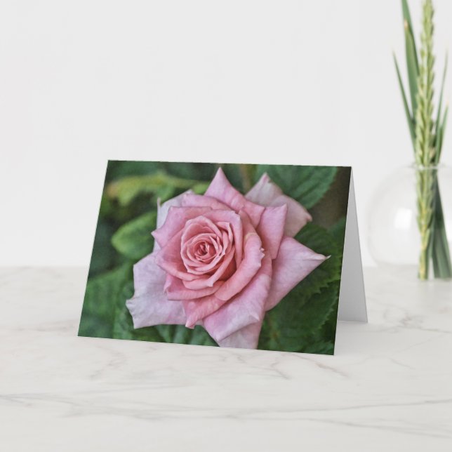 Tarjeta de nota floral completa con aroma rosa (Anverso)