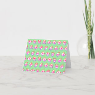 Tarjeta de nota floral de KiniArt