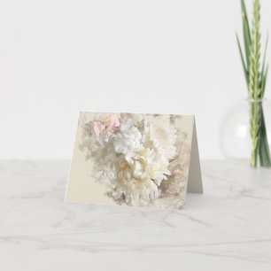 Tarjeta de nota floral Pastel