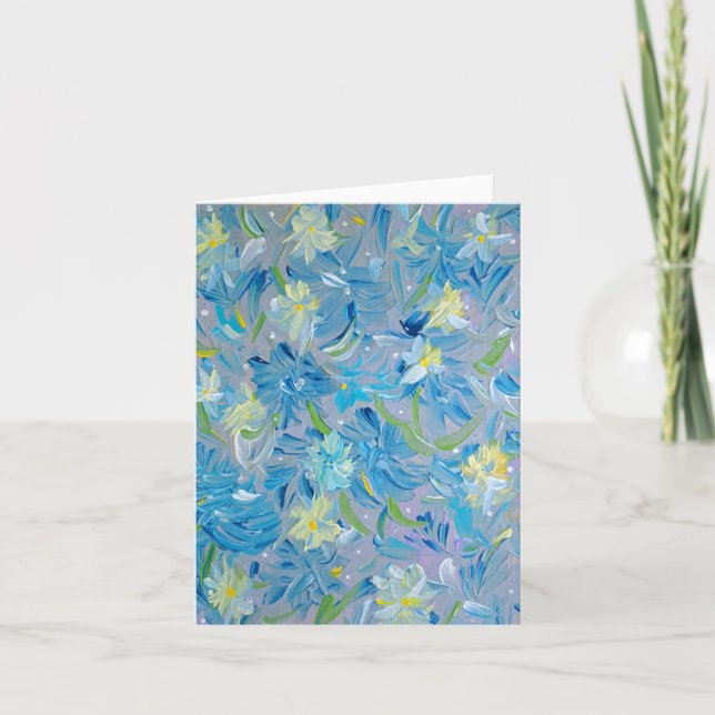 Tarjeta de nota floral Summer Meadow (Anverso)