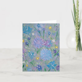 Tarjeta de nota floral Sweet Pea