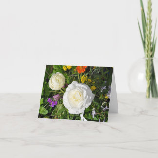 Tarjeta de nota: Flores