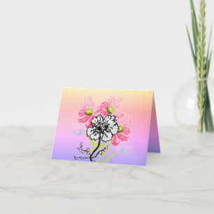 Tarjeta de nota: Flores silvestres