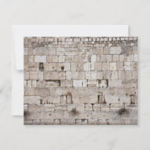 Tarjeta de nota fotográfica de Western Wall Jerusa