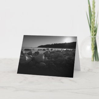 Tarjeta de nota fotográfica en blanco y negro de l