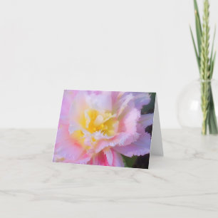 Tarjeta de nota fotográfica floral