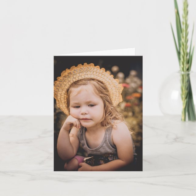 Tarjeta de nota fotográfica personalizado (Anverso)