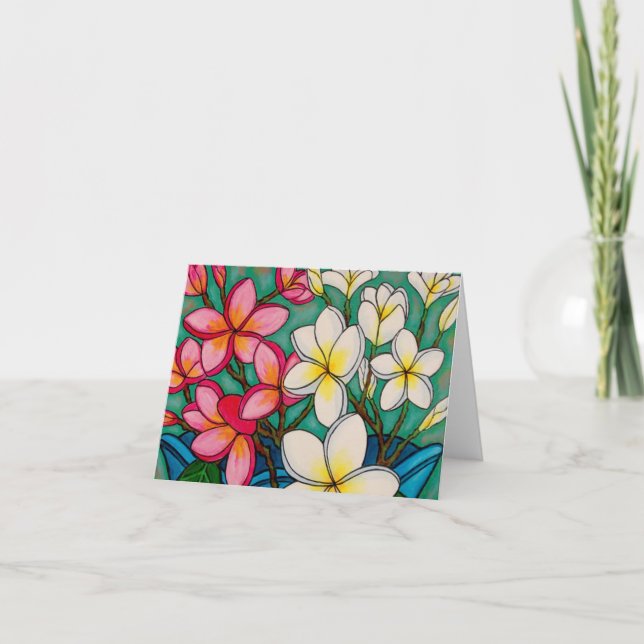 Tarjeta de nota Frangipani (Anverso)