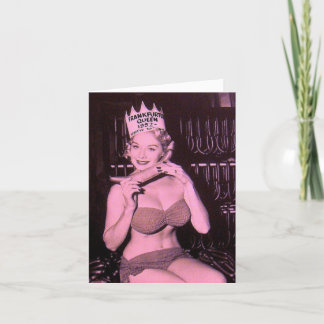 Tarjeta de nota "Frankfurter Queen 1952" de época