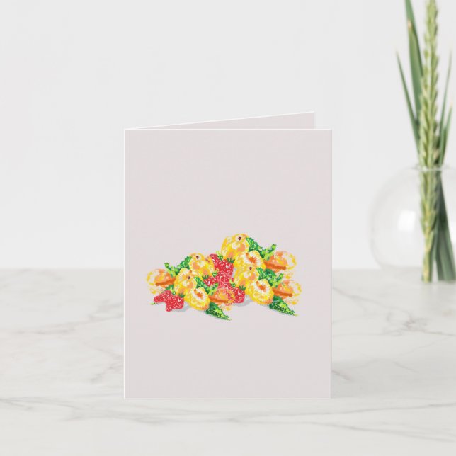 Tarjeta de nota : Frutas de amor (Anverso)