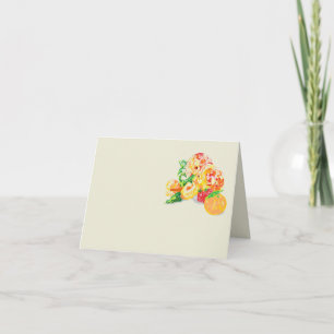 Tarjeta de nota: Frutas para el pensamiento