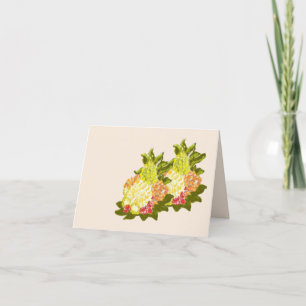 Tarjeta de nota : Frutas tropicales