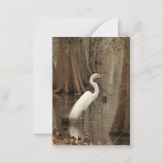 Tarjeta de nota Garza