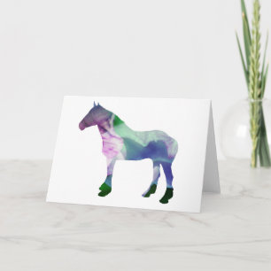 Tarjeta de nota Gem Tone Horse Blank