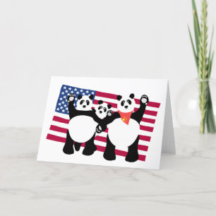 Tarjeta de Nota Giant Pandas