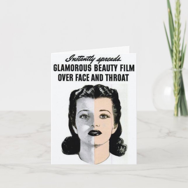 Tarjeta de nota "Glamour Beauty Film" de estilo vi (Anverso)