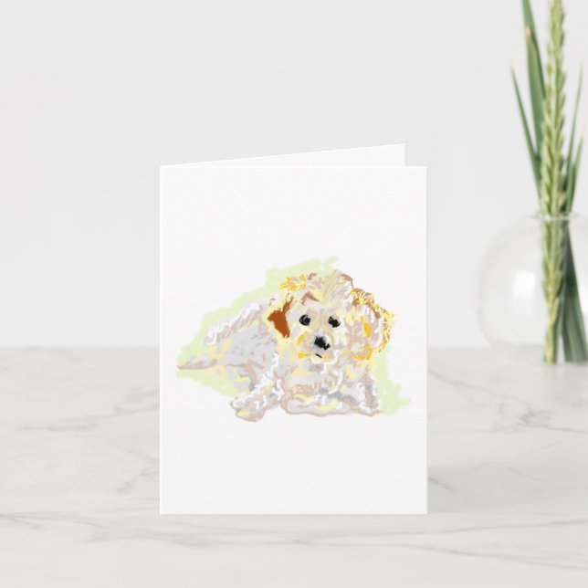 Tarjeta de nota : Golden Retriever (Anverso)