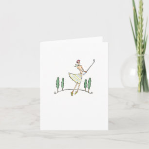 Tarjeta de nota Golfer / Lulu Notes 4 x 5.6