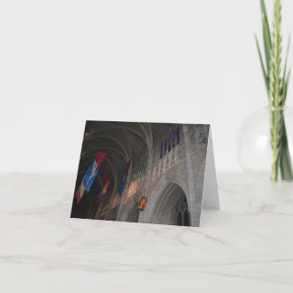 Tarjeta de nota gótica del renacimiento