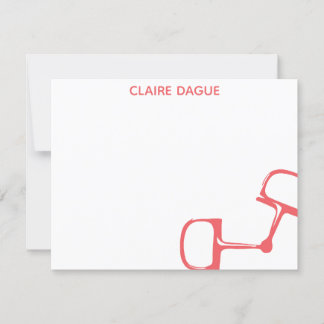 Tarjeta de nota grande del caballo del pedazo de