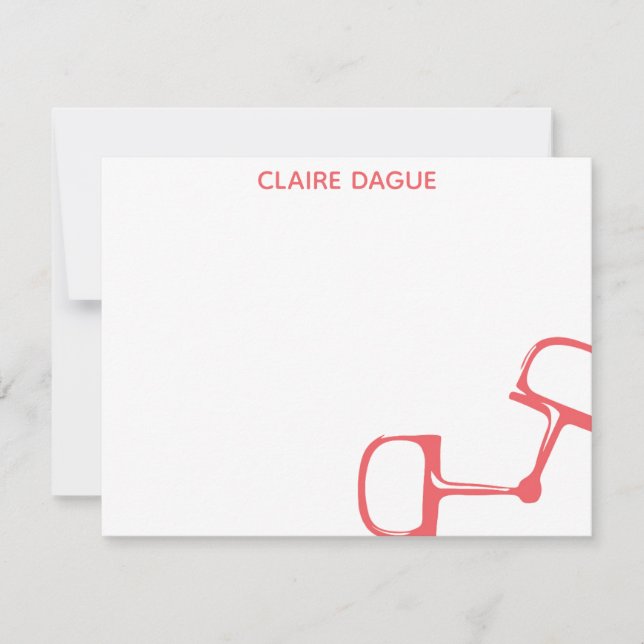 Tarjeta de nota grande del caballo del pedazo de (Anverso)