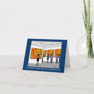 Tarjeta de nota Green Weenii "Art Exhibition"