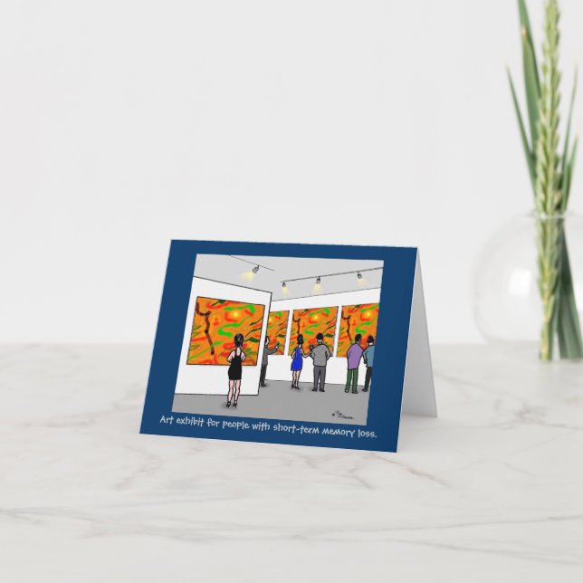 Tarjeta de nota Green Weenii "Art Exhibition" (Anverso)