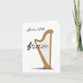 Tarjeta de nota Harp Blank