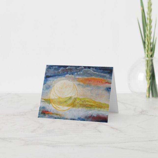 Tarjeta de nota "Harvest Moon" (Anverso)