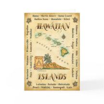 Tarjeta de nota Hawaii