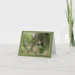 Tarjeta de nota Hummingbird