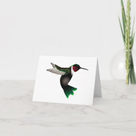 Tarjeta de nota Hummingbird
