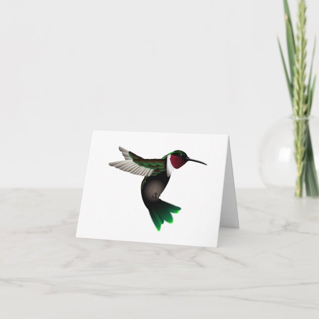 Tarjeta de nota Hummingbird (Anverso)