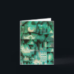 Tarjeta de nota ideal de la ciudad de Paul Klee<br><div class="desc">Tarjeta de nota ideal de la ciudad de Paul Klee. Color de agua en lona a partir de 1921. El artista alemán suizo Paul Klee creó algunas de las pinturas abstractas lo más visualmente posible dinámicas del siglo XX. La ciudad ideal es un trabajo cubista que ofrece verdes vibrantes, turqoises,...</div>